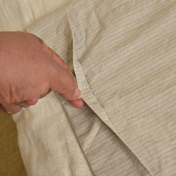 ANTONIO MELANI Cream and Gray Flare Pants - Picture 14 of 14